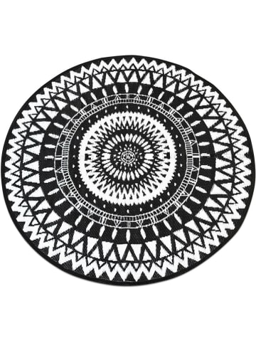 Inkazen Outdoor-Teppich in Schwarz/ Weiß
