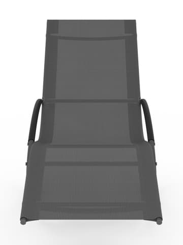 Inkazen 2-delige set: tuinligstoelen grijs - (L)154 x (B)59 x (H)85 cm