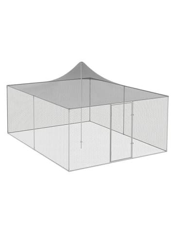 Inkazen Kippenhok lichtgrijs - (L)400 x (B)300 x (H)230 cm