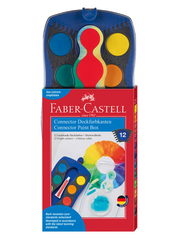 Faber-Castell Farbki (12 szt.) "Connector" w kolorze niebieskim
