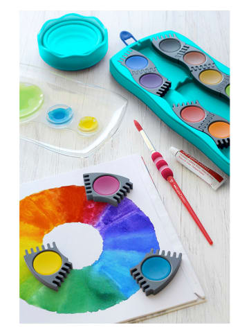 Faber-Castell Farbki (12 szt.) "Connector" w kolorze turkusowym