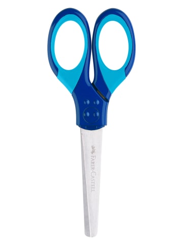 Faber-Castell Nożyczki szkolne (2 szt.) "Grip" w kolorze niebieskim