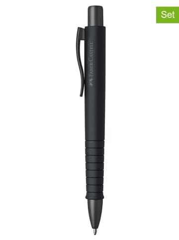 Faber-Castell Długopisy (2 szt.) "Poly Ball Urban" w kolorze czarnym