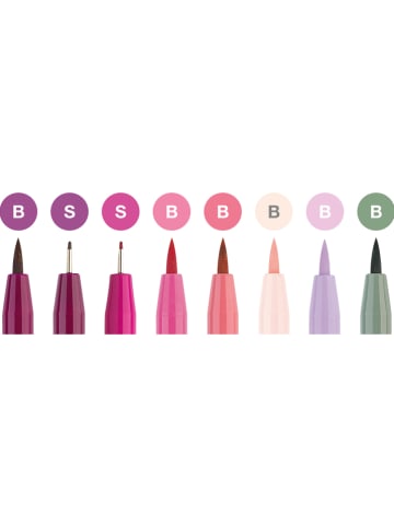 Faber-Castell Tuschestifte "Pitt Artist" - 8 Stück