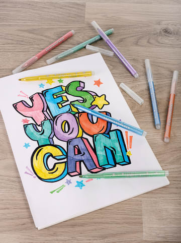 Eberhard Faber 2-delige set: glitterviltstiften "Pastel" - 2x 8 stuks