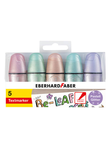 Eberhard Faber Mini-zakreślacze (5 szt.) "Pastel Glitter"