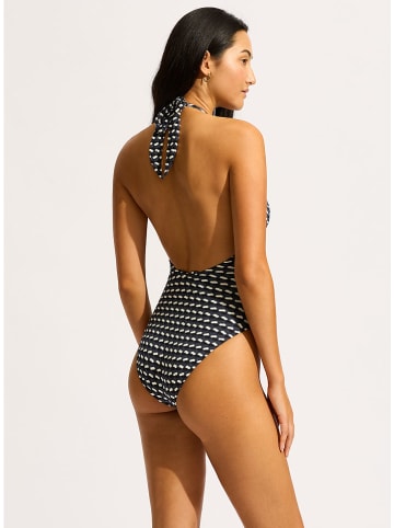 Seafolly Badpak donkerblauw/wit