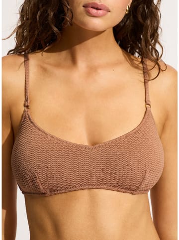 Seafolly Bikinitop lichtbruin
