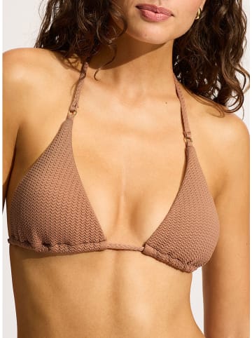 Seafolly Bikini-Oberteil in Hellbraun