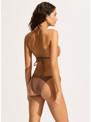Seafolly Figi bikini w kolorze jasnobrązowym