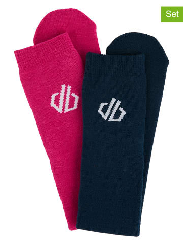 Dare 2b Skarpety termiczne (2 pary) w kolorze różowym i granatowym