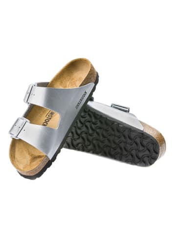 Birkenstock Slippers "Arizona" zilverkleurig - wijdte S