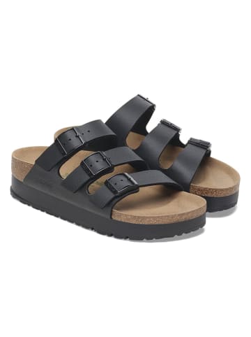 Birkenstock Pantoletten "Florida" in Schwarz - Weite S
