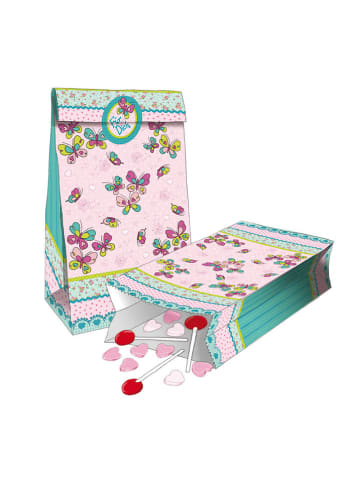 Lutz Mauder Partytüten "Butterflies" in Rosa - 8 Stück