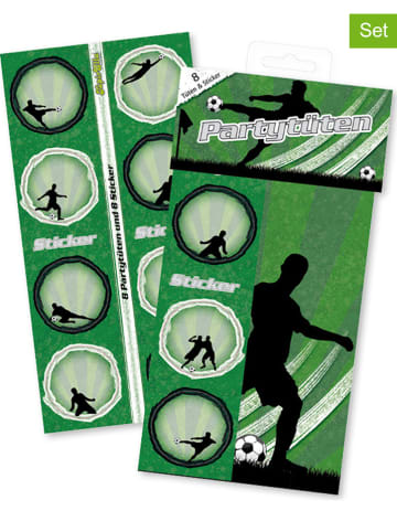 Lutz Mauder 8er-Set Geschenktüten "Fußball" in Grün - ab 3 Jahren