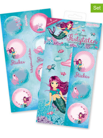 Lutz Mauder 8er-Set Geschenktüten "Meerjungfrau" in Blau/ Rosa - ab 3 Jahren