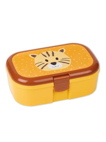 Lutz Mauder Lunchbox "Tiger" in Orange - (L)16,5 x (B)10,5 x (H)6,5 cm