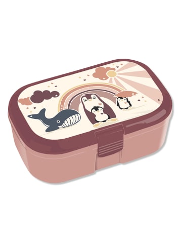 Lutz Mauder Brotdose "Pinguin" in Hellbraun - (L)16,5 x (B)10,5 x (H)6,5 cm