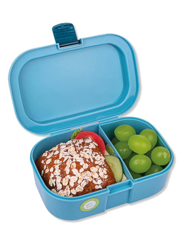 Lutz Mauder Brotdose "Erdmännchen" in Blau - (L)16,5 x (B)10,5 x (H)6,5 cm