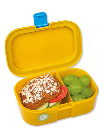 Lutz Mauder Brotdose "Löwen" in Gelb - (L)16,5 x (B)10,5 x (H)6,5 cm