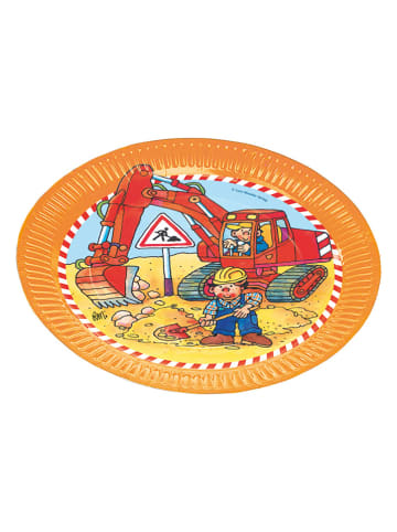 Lutz Mauder Partyteller "Bagger" in Orange - 8 Stück