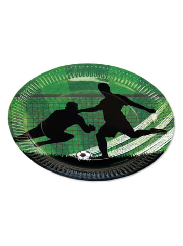Lutz Mauder Partyteller "Fußball" in Grün - 8 Stück