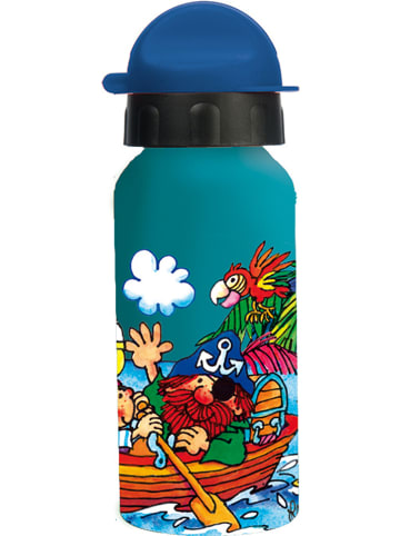 Lutz Mauder Trinkflasche "Pit Planke" in Blau/ Bunt - 400 ml