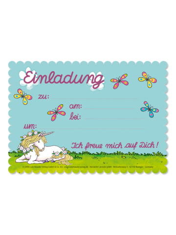 Lutz Mauder Einladungs-Set "Einhorn" in Mint