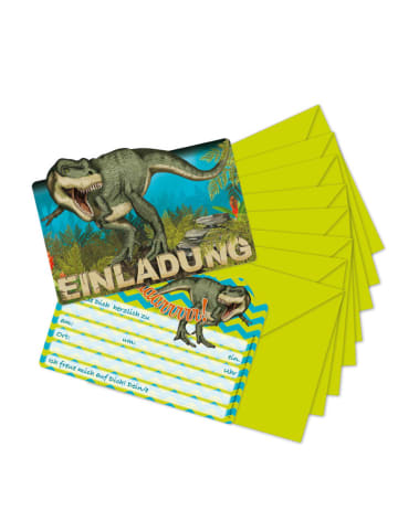 Lutz Mauder Einladungs-Set "T-Rex" in Hellgrün