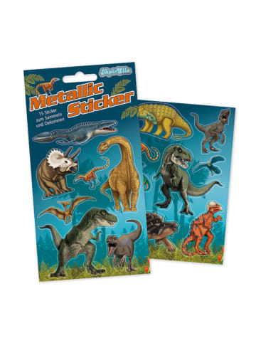 Lutz Mauder Metallic-Sticker "Dinosaurier" in Bunt