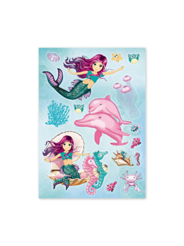 Utilinox Metallic-Sticker "Meerjungfrau Coralie" in Bunt