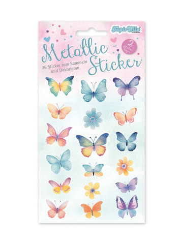 Lutz Mauder Metallic-Sticker "Schmetterlinge" in Bunt