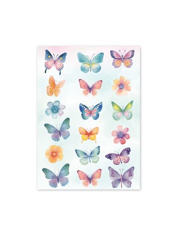 Lutz Mauder Metallic-Sticker "Schmetterlinge" in Bunt