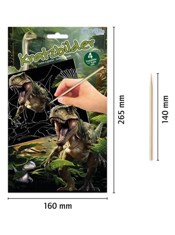 Lutz Mauder Kratzbilder im Display "Dinosaurier" - ab 3 Jahren