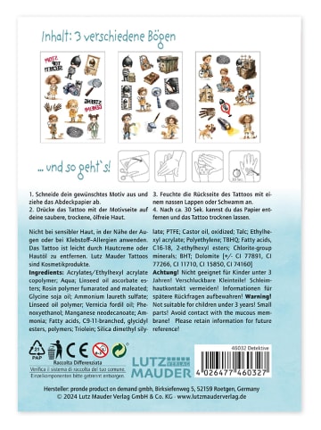 Lutz Mauder Tattoo-Set "Detektive" - ab 3 Jahren
