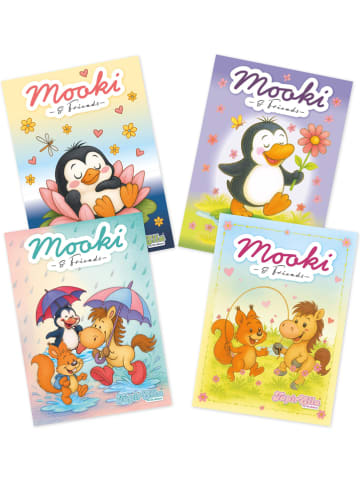 Lutz Mauder 4er-Set: Notizblöckchen "Mooki & Friends" - ab 3 Jahren