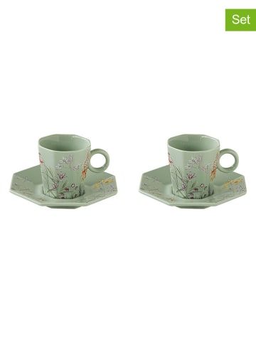 Easy Life 2-delige set: koppen ''Eden'' lichtgroen - 120 ml