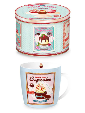 Easy Life Kop ''Cupcakes'' lichtblauw/meerkleurig - 350 ml