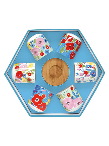 Easy Life Kubki (6 szt.) "En Plein Air" ze wzorem do kawy - 110 ml