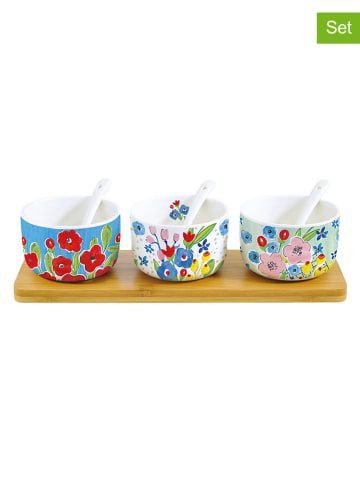 Easy Life 7tlg. Servier-Set ''En Plein Air'' in Bunt