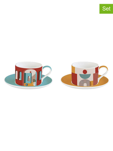 Easy Life 2-delige set: koppen ''Illusion'' meerkleurig - 240 ml