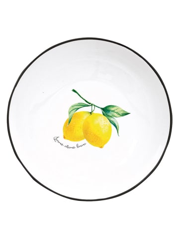 Easy Life Talerze głębokie (4 szt.) "Amalfi" w kolorze biało-żółtym - Ø 18 cm