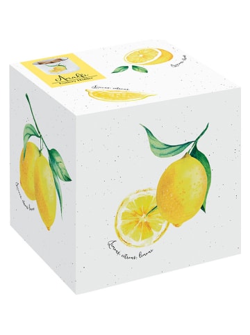 Easy Life Besteckhalter ''Amalfi'' in Weiß/ Gelb - (H)13,5 x Ø 14 cm