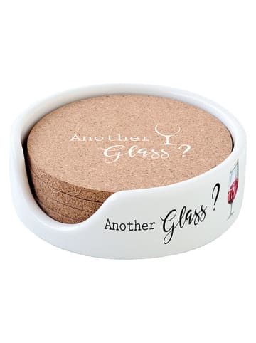 Easy Life 4er-Set: Untersetzer ''Kitchen Elements'' in Hellbraun - Ø 12 cm