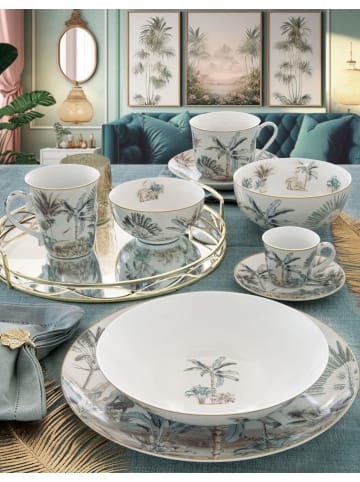 Easy Life Serveerplateau ''Nostalgic Heaven'' beige/groen - (L)35 x (B)15 cm