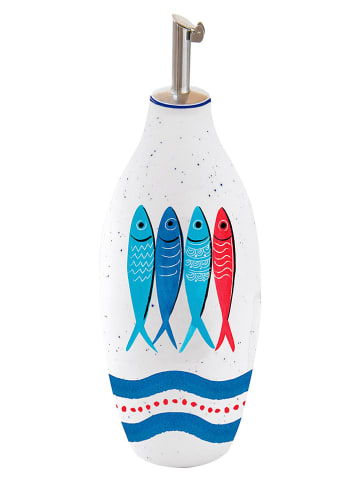 Easy Life Oliedispenser ''Sardine's Party'' wit/blauw/rood - 300 ml