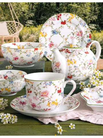 Easy Life Filiżanka jumbo "Garden Dreams" w kolorze białym ze wzorem - 370 ml