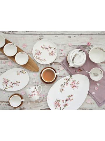 Easy Life 2-delige set: koppen ''Sakura'' wit/bruin/lichtroze - 120 ml