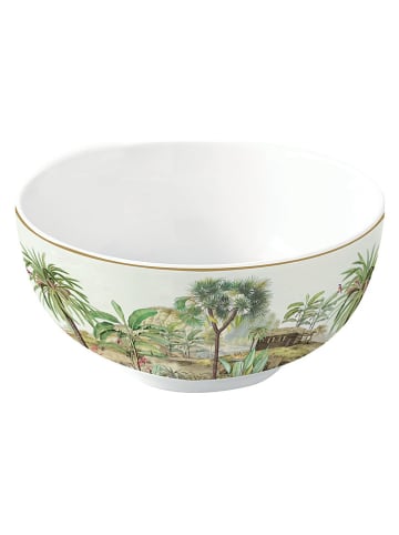 Easy Life 6-delige set: kommen ''Ceylon'' beige/groen - Ø 12 cm