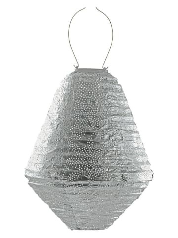 Lumiz Ledsolarlantaarn "Marrakesh Can" zilverkleurig - (H)37,5 x Ø 30 cm